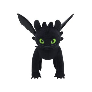 Плюшевая игрушка DreamWorks Toothless (Беззубик), стоит, 8 дюймов (DREAMWORKS Toothless Live Stand Plush 8in How to Train Your Dragon)