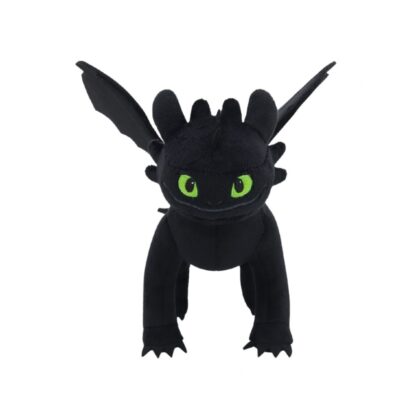 Плюшевая игрушка DreamWorks Toothless (Беззубик), стоит, 8 дюймов (DREAMWORKS Toothless Live Stand Plush 8in How to Train Your Dragon)