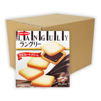Печенье Mr. Ito Languly с шоколадным кремом, 125 г, набор 12 шт. (MR. ITO Languly Chocolate Cream Cookie 125g x12)