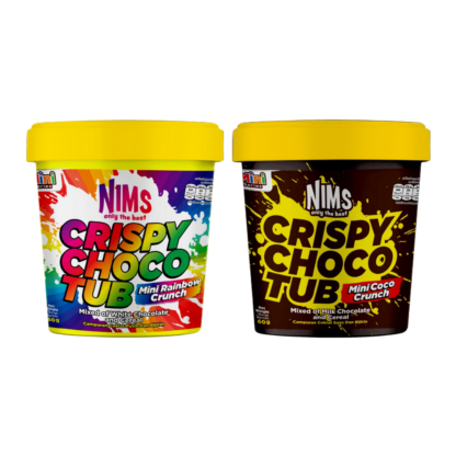 Запечённые пшеничные шарики NIMS Mini Cocoa Crunch со вкусом шоколада и белого шоколада, 250 г (NIMS Mini Cocoa Crunch Baked Wheat Snacks Chocolate & White Chocolate 250g)
