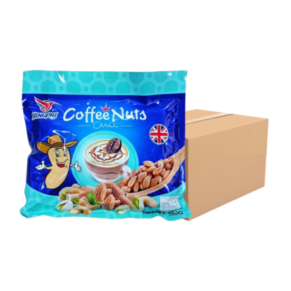 Ореховые козинаки Nezline «Туб-таб» с миндалём, кешью и фисташками со вкусом кофе, 500 г, набор 12 шт. (NEZLINE Nuts Crisp Almond Cashew Pistachio Coffee 500g x12)