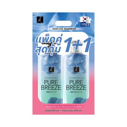 Набор Elastine Pure Breeze: шампунь и кондиционер, 600 мл, набор 2 шт. (Elastine Pure Breeze Shampoo 600 ml + Conditioner 600 ml x2)