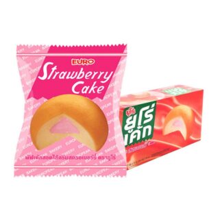 Пирожное Euro Cake с клубникой, 17 г (EURO Cake Strawberry 17g)