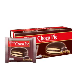 Печенье-пирожное Euro Choco Pie шоколадное, 18 г (EURO Choco Pie Chocolate 18g)