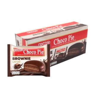 Печенье-пирожное Euro Choco Pie «Шоколадный брауни», 17 г (EURO CHOCOPIE Chocolate Brownie 17g)