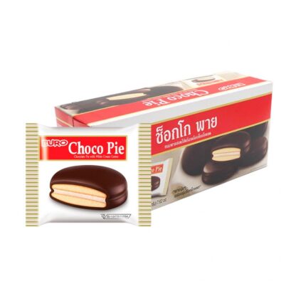 Печенье-пирожное Euro Choco Pie с шоколадной начинкой, 18 г (EURO CHOCOPIE Chocolate Center 18g)