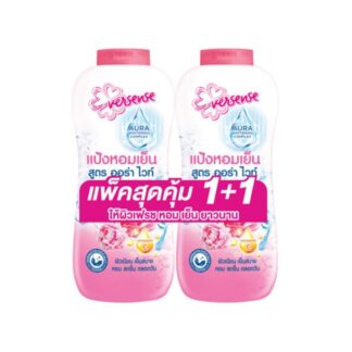 Охлаждающий тальк Eversense Aura White (розовый), 280 г (Eversense Powder Aura White Cooling 280 g Pink)