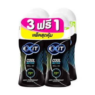 Шариковый дезодорант Exit Cool Active, 25 мл, набор 4 шт. (EXIT Roll-On Cool Active 25ml x4)