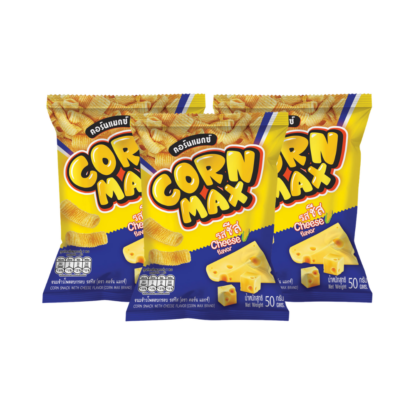 Кукурузный снек Cornmax со вкусом жареной кукурузы, 50 г, набор 3 шт. (CORNMAX Corn Snack Grilled Corn 50g x3)