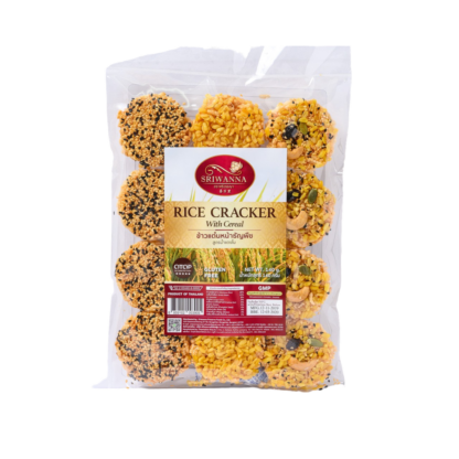 Рисовые лепёшки кхао тэн Sriwanna со злаками, 140 г (SRIWANNA Rice Cracker with Cereal 140g)