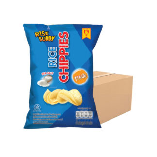 Запечённые рисовые чипсы Rise Buddy Rice Chippies с морской солью, набор 24 шт. (RISE BUDDY Rice Chippies Baked Rice Crisps Sea Salt x24)