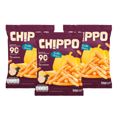 Запечённые чипсы Chippo от De La Lita со вкусом трюфеля и сыра, 20 г, набор 3 шт. (CHIPPO by De La Lita Baked Chips Truffle Cheese 20g x3)