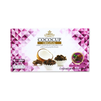 Кокосовые корзиночки Virgin Coco в шоколаде, 90 г (VIRGIN COCO Crispy Chocolate Coconut Cup 90g)