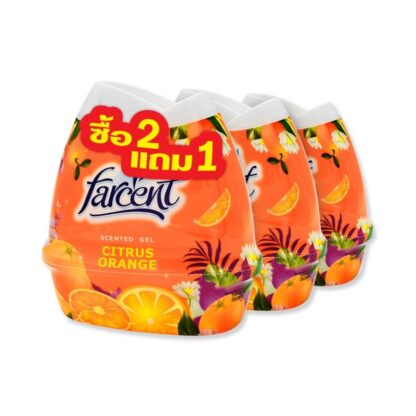 Гелевый ароматизатор Farcent «Апельсин», 200 г, набор 3 шт. (FARCENT Scented Gel Orange 200g x3)