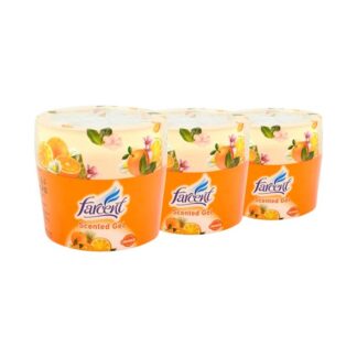 Гелевый ароматизатор Farcent «Апельсин», 70 г, набор 3 шт. (FARCENT Scented Gel Orange 70g x3)