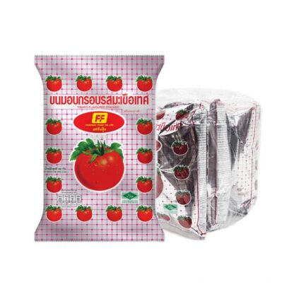 Крекер-снек FF с томатным вкусом, 58 г, набор 3 шт. (FF Cracker Snack Tomato Crispy 58g x3)