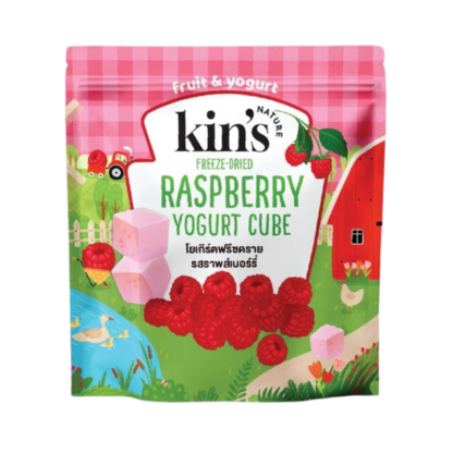 Сублимированный йогурт с малиной Kin's Nature, 14 г (KIN'S NATURE Freeze Dried Yogurt Raspberry 14g)