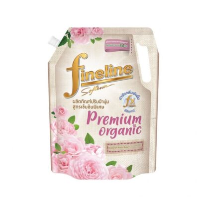 Кондиционер для белья Fineline Premium Organic «Белая роза», розовый, концентрат, 1 л (FINELINE Premium Organic Concentrated Fabric Softener White Rose Pink 1L)