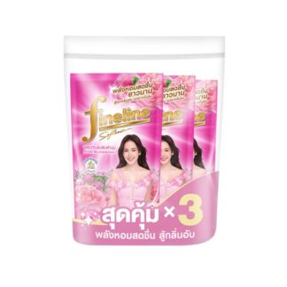Кондиционер для белья Fineline «Розовые цветы», 470 мл, набор 3 шт. (FINELINE Regular Fabric Softener Pink Floral 470ml x3)