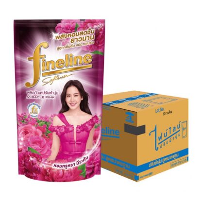 Кондиционер для белья Fineline Regular «Чудо», розовый, 470 мл, набор 24 шт. (FINELINE Regular Softener Miracle Pink 470ml x24)