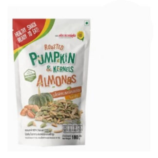 Тыквенные семечки с миндалём Flower Food обжаренные, 180 г (FLOWER FOOD Roasted Pumpkin Kernels & Almonds 180 g)