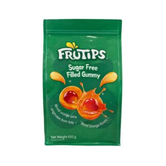 Жевательный мармелад Frutips «Красный апельсин» без сахара, 450 г (FRUTIPS Gummy Orange Blood 450g)