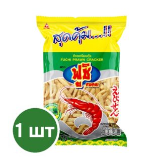 Креветочные крекеры Fuchi с водорослями, 75 г (FUCHI Prawn Seaweed Cracker 75g)