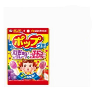 Жевательный мармелад Fujiya Pop Gummy виноград и клубника, 54 г (FUJIYA Pop Gummy Grape & Strawberry 54 g)