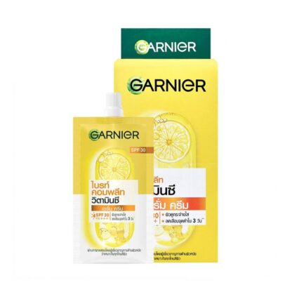 Солнцезащитный сыворотка-крем для лица Garnier Bright Complete SPF30 PA+++, 7 мл, набор 6 шт. (Garnier Bright Complete Serum Cream SPF30 PA+++ 7 ml x6)