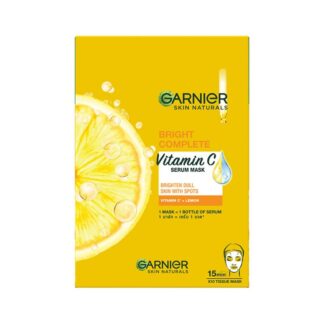 Тканевая маска Garnier Bright Complete с витамином C, 28 г, набор 10 шт. (Garnier Bright Complete Vitamin C Serum Mask 28 g x10)