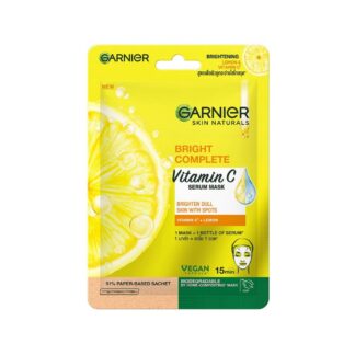 Тканевая маска Garnier Bright Complete с витамином C, 28 г, набор 10 шт. (Garnier Bright Complete Vitamin C Serum Mask 28 g x10)