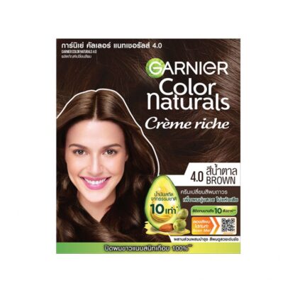 Стойкая крем-краска для волос Garnier Color Naturals 4.0, 60 мл, набор 6 шт. (Garnier Color Naturals 4.0 Hair Colour 60 ml x6)