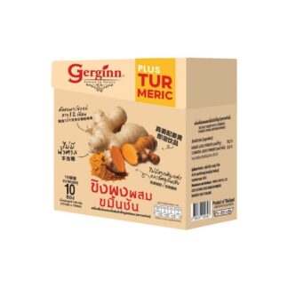 Растворимый напиток имбирь с куркумой Gerginn, 10 пакетиков × 10 г (Gerginn Instant Ginger Turmeric 10g x 10)