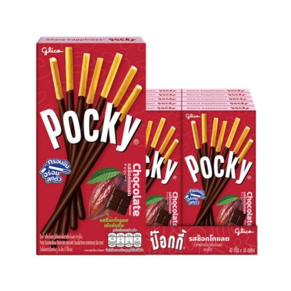 Бисквитные палочки Glico Pocky в шоколаде, 40 г (GLICO Pocky Biscuit Stick Coated with Chocolate 40g)