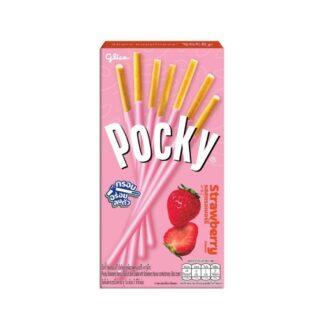 Палочки Glico Pocky с клубникой, 39 г (GLICO Pocky Strawberry 39g)
