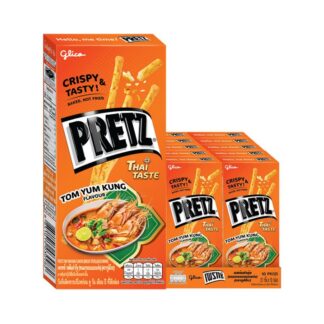 Крекер-палочки Glico Pretz со вкусом том ям, 21 г (GLICO Pretz Biscuit Tomyum 21g)