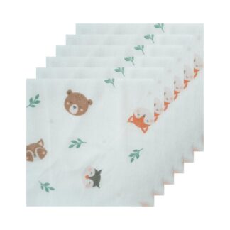 Многоразовые тканевые пелёнки Grace Kids, рисунок Forest Friends, 6 шт. (GRACE KIDS Washable Baby Cloth Diapers Forest Friends 6pcs)