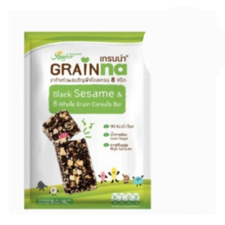 Батончик Grainny с чёрным кунжутом и 8 злаками, 80 г (Grainny Black Sesame & 8 Whole Grain Cereal Bar 80 g)