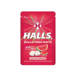 Леденцы Halls «Мята и арбуз» без сахара, 15,4 г (HALLS Mint Watermelon Candy 15.4g)