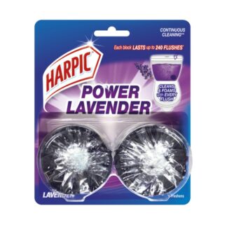 Туалетный блок Harpic «Лаванда», 50 г, набор 2 шт. (HARPIC Regular Toilet Block Lavender 50g x2)