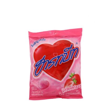Леденцы Hartbeat со вкусом клубники, 100 шт. (Hartbeat Strawberry Candy 100 pcs)