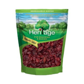 Клюква сушёная мягкая Heritage Softmoist, 500 г (HERITAGE Cranberry Softmoist 500g)