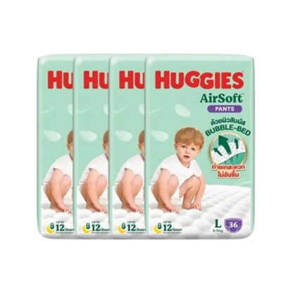 Подгузники-трусики Huggies AirSoft Premium, размер L, 36 шт., набор 4 шт. (HUGGIES AirSoft Premium Pants Size L 36pcs x4)