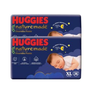 Ночные подгузники-трусики Huggies Naturemade Overnite, размер XL, 38 шт. (HUGGIES Naturemade Overnite Pants Size XL 38pcs)