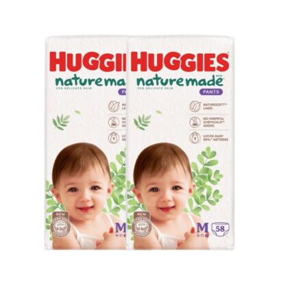 Подгузники-трусики Huggies Naturemade Super Premium, размер M, набор 2 шт. (HUGGIES Naturemade Super Premium Pants Size M x2)