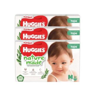 Подгузники на липучках Huggies Naturemade Super Premium, размер M, 64 шт. (HUGGIES Naturemade Super Premium Tape Diapers Size M 64pcs)