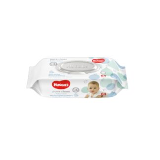 Влажные салфетки Huggies Pure Clean, 64 шт. (HUGGIES Pure Clean Baby Wipes 64 sheets)