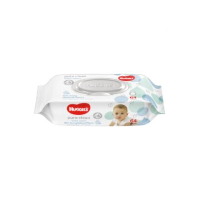 Влажные салфетки Huggies Pure Clean, 64 шт. (HUGGIES Pure Clean Baby Wipes 64 sheets)
