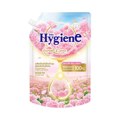 Кондиционер для белья Hygiene Expert Care Life Nature «Поцелуй рассвета», розовый, концентрат, 1,1 л (HYGIENE Expert Care Life Nature Concentrate Softener Sunrise Kiss Pink 1.1L)