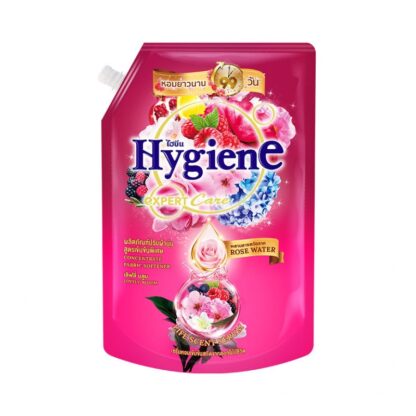Кондиционер для белья Hygiene Expert Care Life Scent «Прекрасное цветение», розовый, концентрат, 1 л (HYGIENE Expert Care Life Scent Concentrate Softener Lovely Bloom Pink 1L)